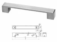 View Chrome Handle UZ-79F160-06 Chrome Handle UZ-79F160-06 for Cabinets