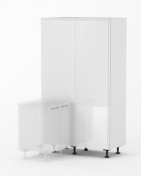 View J-Pull - Gloss White - 1150mm Wide Blind Corner Pantry - Base J-Pull - Gloss White - 1150mm Wide Blind Corner Pantry - Base