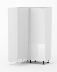 View J-Pull - Gloss White - 1150mm Wide Blind Corner Pantry J-Pull - 1150mm Wide Blind Corner Pantry with Vertical Door - Tal
