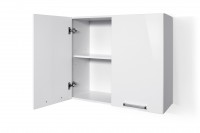 View High Gloss White Wall cabinet W80 Open Door High Gloss White Wall cabinet W80 Open Door for Kitchen