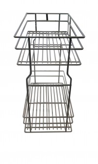 WE29.0005.01.549 Pull-Out Baskets Grey Lacquer Finish