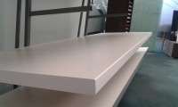 View White Rounded Square Edge Standard Bench top Length View White Rounded Square Edge Standard Bench top Length View