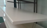 White Half Bullnose Standard Bench top Length View