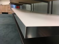 View White w Silver Edging Standard Bench top 2 White w Silver Edging Standard Bench top 2 for Kitchen