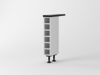 View Berlin White Matte Base Wine Rack 150mm
