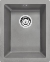 View Smaller Grey Metallic Corda Undermount Sink Smaller Grey Metallic Corda Undermount Sink for Kitchen