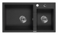View Piva 2-bowl Granite Sink without Draining Board Piva 2-bowl Granite Sink without Draining Board for Kitchen
