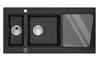 View Modern 1.5 Granite Sink with Drainer Modern 1.5 Granite Sink with Drainer for Kitchen