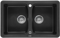 View European Made Granite Sink Vivo 2 Bowl with no Drainer European Made Granite Sink Vivo 2 Bowl w/ no Drainer for Kitchen