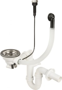 View Space-Saving Siphon for 1-bowl Granite Sinks Space-Saving Siphon for 1-bowl Granite Sinks ZXY_9972