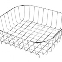 View Metal Rectangle Bowl Sink Draining Basket Metal Draining Basket for Rectangle Bowl Sink in Kitchen