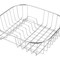 View Metal Draining Basket with Plate Stack Space Metal Draining Basket with Plate Stack Space for in the Kitchen